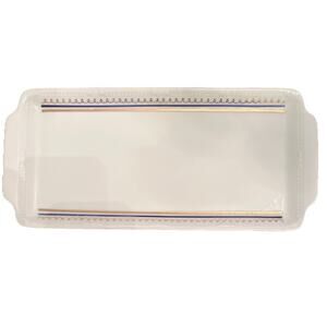 Mitterteich Bavaria 14.5 Rectangular Serving Tray Blue Gold Trim Porcelain